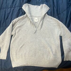 Aerie cozyup waffle quarter zip sweater